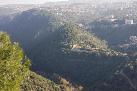 View on road to Jeita